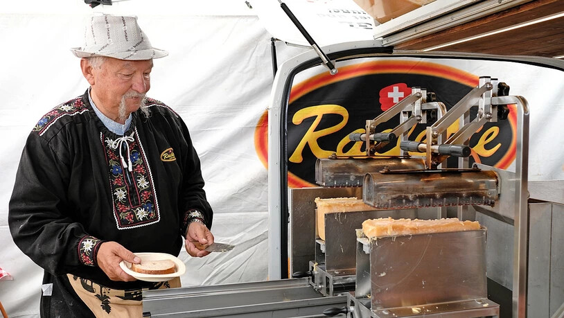 «Chäspeter» war mit Raclette und Risotto am Start.