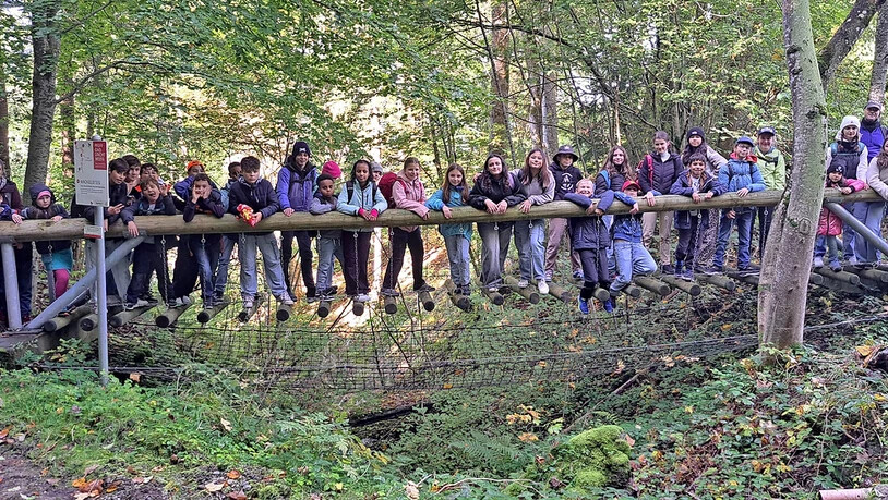 Frohe Gesichter auf dem Wanderweg «Pfeff und Lischt» im Appenzellerland.