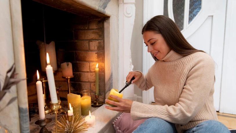Diffuses Licht: Kerzen sorgen für ein wohliges Gefühl. 