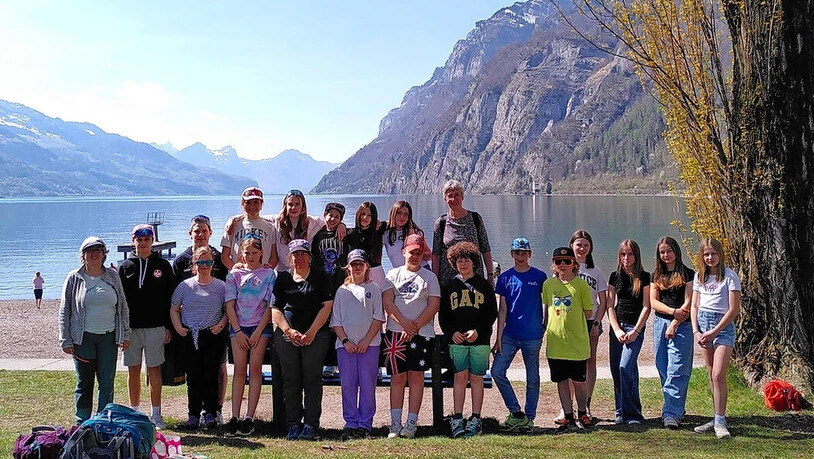 Die Gruppe genoss das Beisammensein am Walensee. 