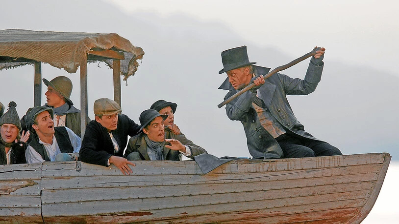 Die Produktionen der Walensee Bühne gehören zu Mettlers Lieblingsaufträgen. Hier «Die schwarzen Brüder».