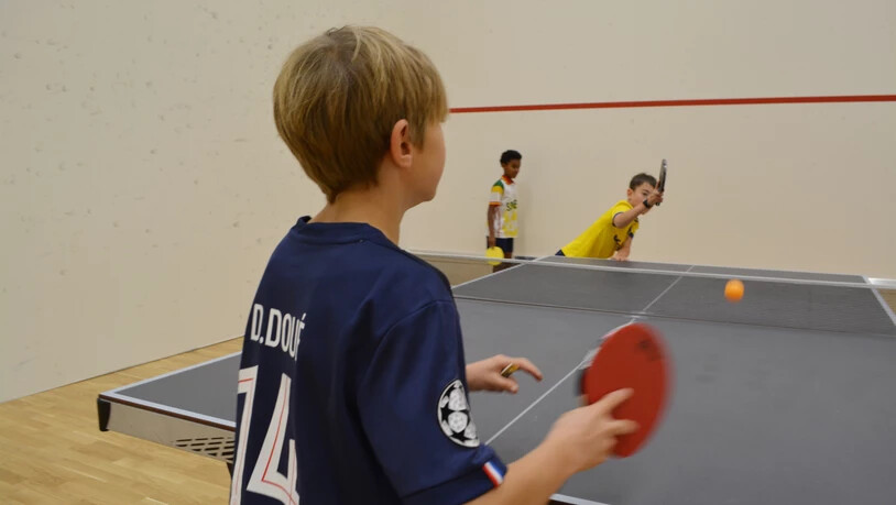 Tischtennis: Am Färbitag konnten all die Sportarten gratis ausprobiert werden. 