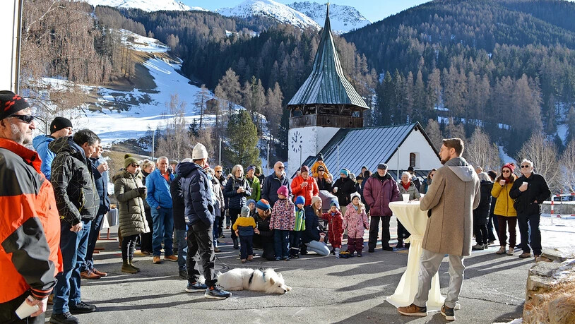 Landammann Philipp Wilhelm sprach am Neujahrs-Apéro in Glaris.  