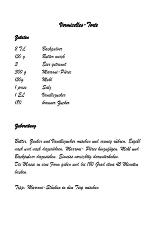 Rino Lozza erklärt die Zubereitung der Vermicelles-Torte