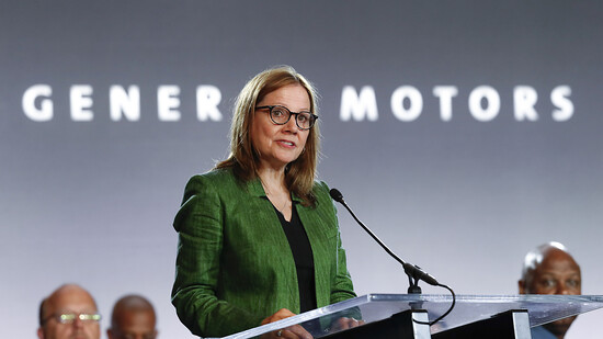 US-Autoabsatz von GM im 2. Quartal gesunken. Im Bild: CEO Mary Barra. (Archivbild)