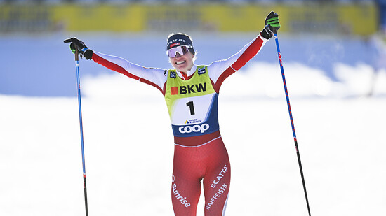 Will auch an der Tour de Ski jubeln: Nadine Fähndrich.