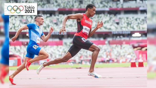 William Reais übersteht mit der Zeit von 20,51 Sekunden die Vorläufe.