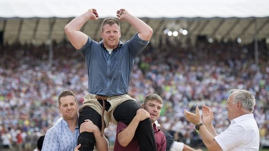 Kann Schwingerkönig Matthias Glarner 2020 beim ESV-Jubiläumsfest in Appenzell auch jubeln?