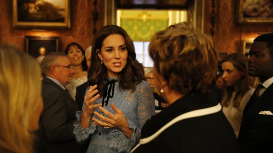 Herzogin Kate am 10. Oktober bei einem Empfang im Buckingham Palace in London. (Archivbild)