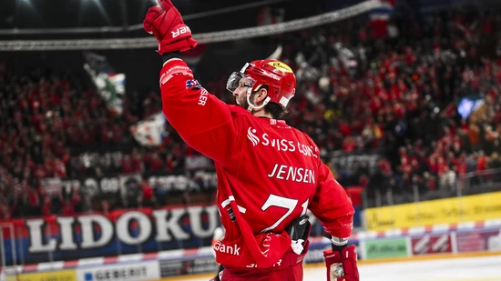 Der Mann des Spiels: Lakers-Stürmer Nicklas Jensen feiert das 3:2, seinen zweiten Treffer der Partie, der sich später als Siegtor herausstellen sollte. 