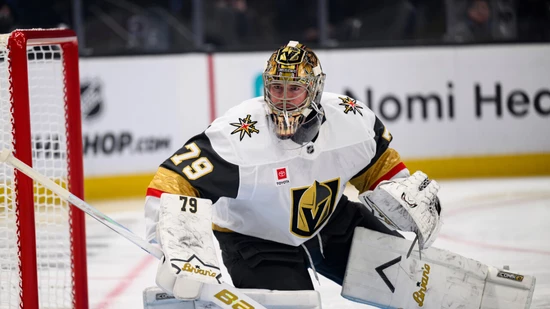 Carter Hart - und nicht Akira Schmid - steht derzeit für die Vegas Golden Knights zwischen den Pfosten