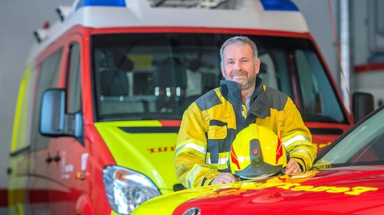 Hilfe leisten: Für Roland Farrér ist das wichtigste an der Feuerwehr, anderen in Notsituationen zu helfen. 