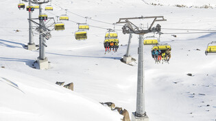 Sesselbahn Totalp Skigebiet Parsenn Davos Totalpsee Sessel Bergbahn