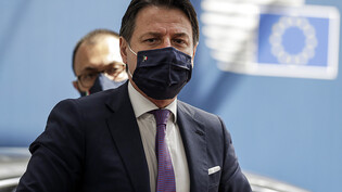 Giuseppe Conte, Premierminister von Italien, beim EU-Gipfel Mitte Juli. Foto: Stephanie Lecocq/EPA Pool/AP/dpa