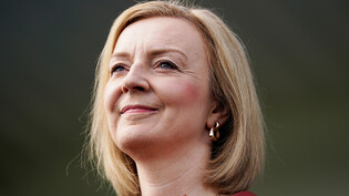 Die Außenministerin von Großbritannien Liz Truss. Foto: Jacob King/PA Wire/dpa