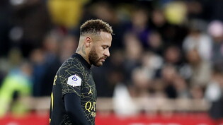 Hängende Köpfe bei Paris Saint-Germain: Auch Neymar konnte in Monaco nichts ausrichten