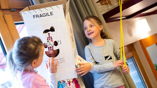 Spielen und Lernen: Kinder im Kindergarten in Domat/Ems lassen ihrer Fantasie freien Lauf.