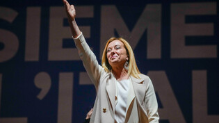 Die Topfavoritin: Giorgia Meloni dürfte aus den Wahlen vom Wochenende als Siegerin hervorgehen und Ministerpräsidentin werden.