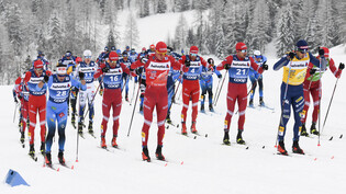 Unterwegs im winterlichen Tschierv: Impressionen vom Massenstartrennen der Tour de Ski 2021 im Münstertal.