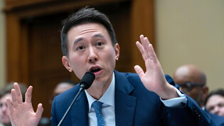 Anhörung vor einem Kongressausschuss vergangene Woche: Tiktok-CEO Shou Zi Chew kämpft gegen ein Verbot seiner Online-Plattform in den USA.