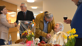 Zum Geburtstag viel Besuch: Maria Basso feierte am Montag ihren 104. Geburtstag.