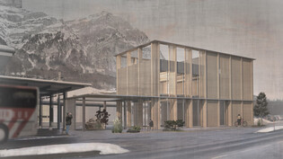 In wenigen Tagen ist Baustart: Das neue Gästeinformationszentrum am Bahnhof Schwanden soll eine zentrale Anlaufstelle für Touristen in Glarus Süd werden. 