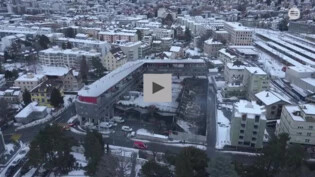 Ein Drohnenvideo zeigt das Ausmass des Brandes vom Mittwochabend. VIDEO THOMAS KIND