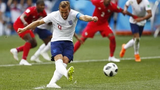 Mit zwei wuchtigen Penaltys und einem Ablenker Englands Hattrick-Schütze gegen Panama: Captain Harry Kane