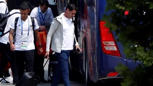 Fernando Hierro (vorne) kehrt dem spanischen Nationalteam den Rücken