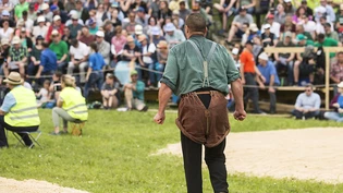 Martin Grab bei seinem letzten Schwinget am 6. Mai in Sattel