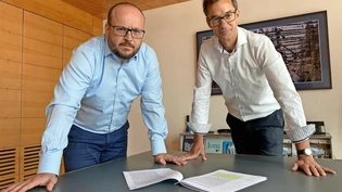 Dicke Post: Martin Stöckling (l.) und Thomas Furrer nerven sich über den Entscheid aus St. Gallen zum Jona Center.
