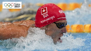 Der Traum von einer Olympia-Medaille lebt: Jérémy Desplanches steht mit der fünftbesten Zeit im Olympia-Final vom Freitagmorgen.