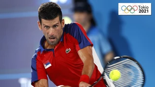 Novak Djokovic, zuvor extrem souverän in Tokio unterwegs, verlor ab Mitte des zweiten Satzes gegen Alexander Zverev komplett den Faden.