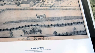 Nordamerika-Zeichnung des Kaltbrunner Auswanderes Ferdinand Arnold Brader. 