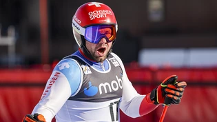 Beat Feuz holt nach der ersten Probefahrt in Kvitfjell tief Luft