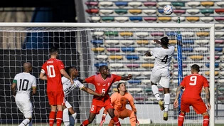 Mohammed Salisu trifft mit dem Kopf zum 1:0 für Ghana