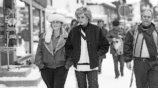 Ferienzeit: Sarah Ferguson (links) und Prinzessin Diana in Klosters.
