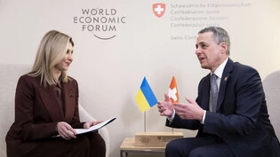 Bundesrat Ignazio Cassis hat die ukrainische First Lady Olena Selenska am Dienstag im Rahmen des WEF in Davos (GR) getroffen.