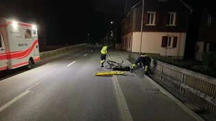 Einer von fünf Unfällen: Die letzten zwei Tage ist es in Graubünden gleich zu einigen Unfällen in Beteiligung mit Velos gekommen. Sechs Personen verletzten sich. Hier im Bild: der Unfall von Landquart.