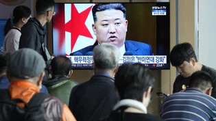 Nordkoreas Führung hat ihre Politik zum Ausbau der Atomstreitmacht in der sozialistischen Verfassung verankern lassen. Foto: Ahn Young-joon/AP