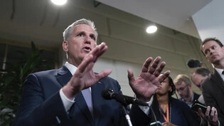 dpatopbilder - Ein radikaler Republikaner will Kevin McCarthy aus dem Amt jagen. Foto: J. Scott Applewhite/AP/dpa