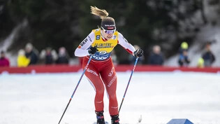 Nadine Fähndrich, in dieser Aufnahme beim Sieg vor einem Jahr zum Auftakt der Tour de Ski, tritt heuer zum Klassiker über den Jahreswechsel nicht in Bestform an