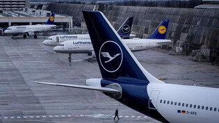 Bei der Lufthansa hat in der Nacht der angekündigte Warnstreik des Bodenpersonals begonnen. Das bestätigte am Mittwochmorgen ein Sprecher der deutschen Gewerkschaft Verdi am Frankfurter Flughafen. (Archivbild)