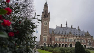 ARCHIV - Ein Blick auf den Friedenspalast. Sitz des Internationalen Gerichtshofes in Den Haag. Foto: Peter Dejong/AP/dpa