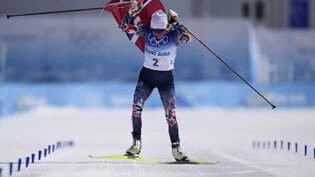 Vierter Streich: In Peking gewinnt Therese Johaug 2022 ihre vierte Olympia-Goldmedaille. 