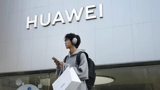 Der chinesische Telekom-Riese Huawei konnte 2023 deutlich wachsen. (Archivbild)