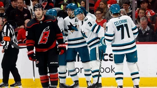 Die San Jose Sharks gewinnen gegen die Carolina Hurricanes