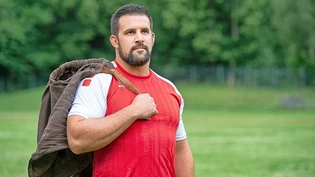 Auf dem Weg insTraining: Sandro Schlegel will am Sonntag beim NOS-Teilverbandsfest in Mels den fünften Kranz in dieser Saison gewinnen. 