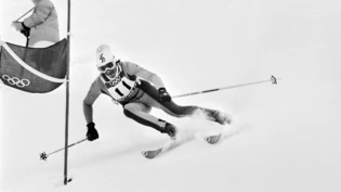 Chance gepackt: Werner Mattle fährt beim Olympia-Riesenslalom 1972 in Sapporo zur Bronzemedaille.