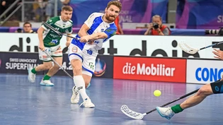 Mitentscheidend: Mit dem Tor zur zwischenzeitlichen 1:0-Führung hat Daniel Steiger grossen Anteil am Meistertitel von GC Unihockey.